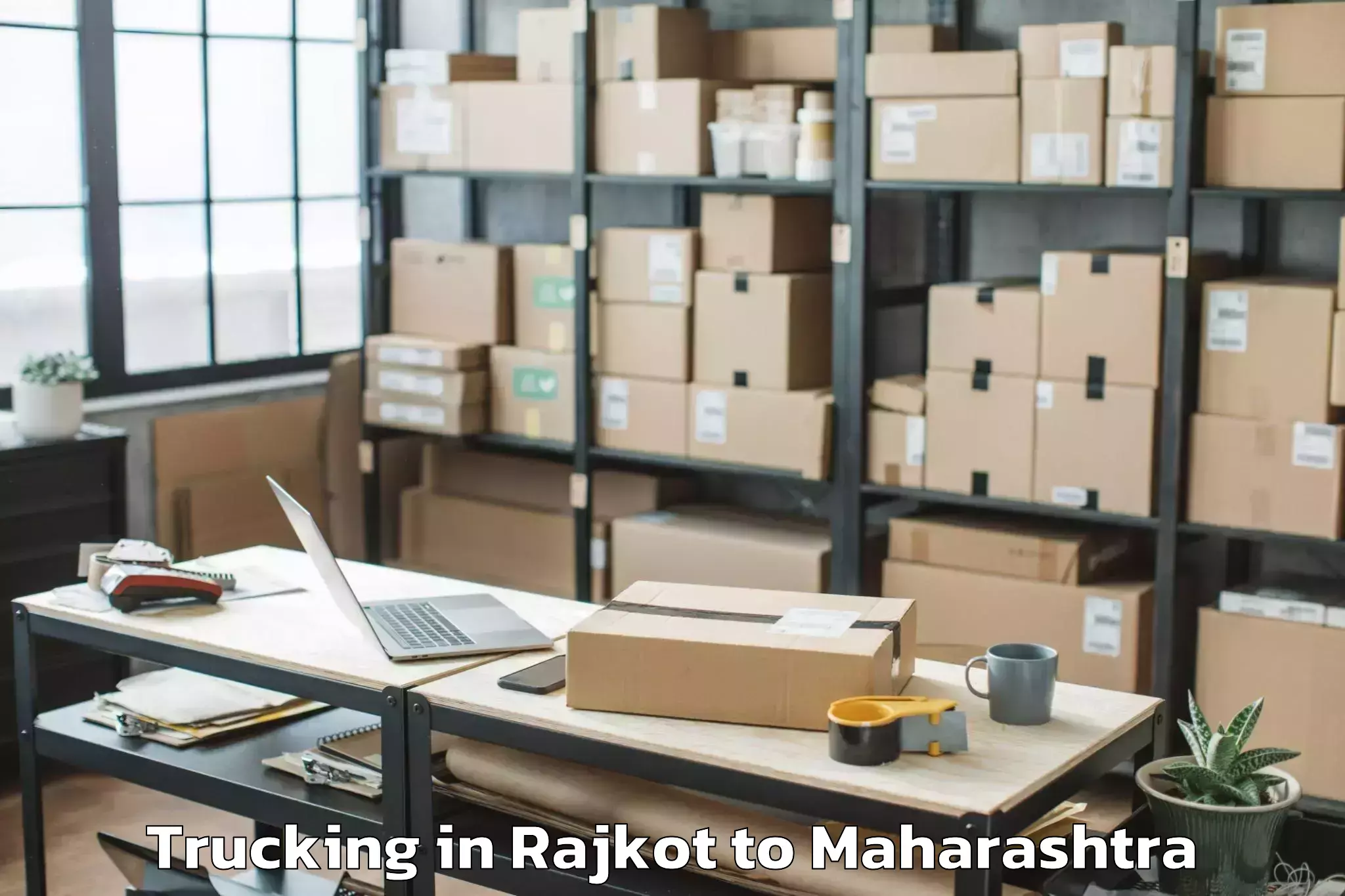 Easy Rajkot to Sinnar Trucking Booking